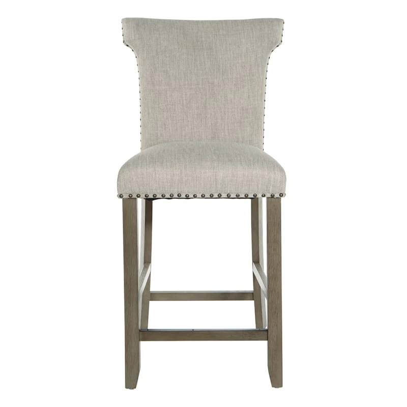 Providence Brittany Upholstered Counter Stool With Grommets 2 Providence Brittany Upholstered Counter Stool With Grommets - Image 2