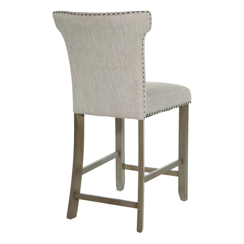 Providence Brittany Upholstered Counter Stool With Grommets 3 Providence Brittany Upholstered Counter Stool With Grommets - Image 3