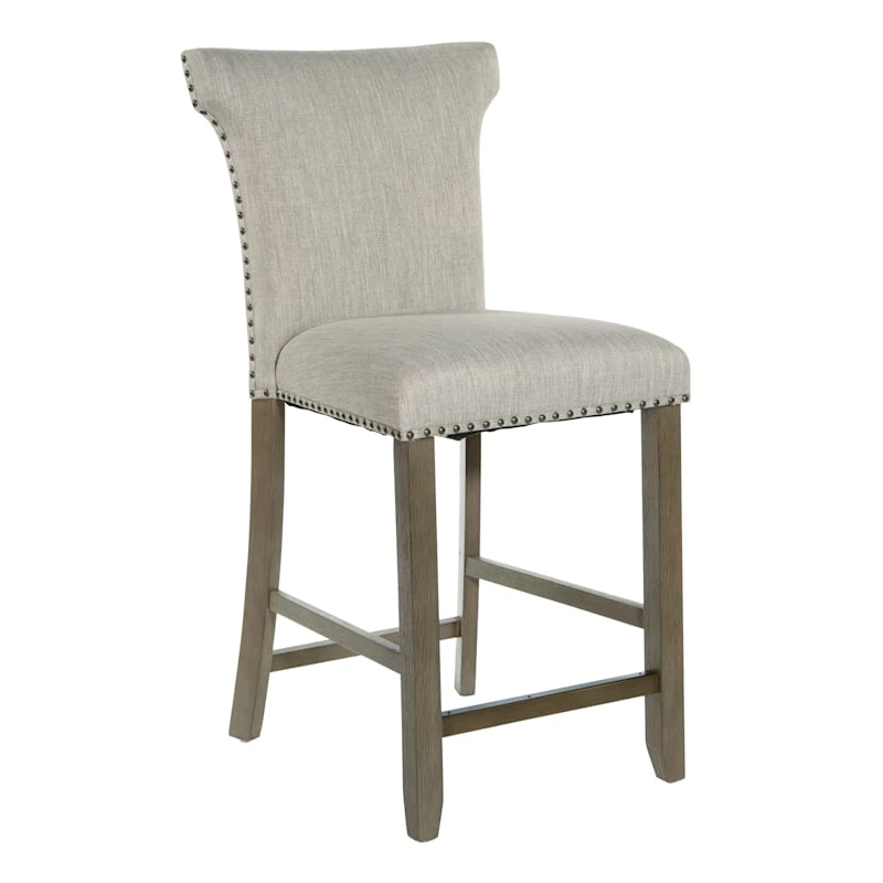Providence Brittany Upholstered Counter Stool With Grommets 1 Providence Brittany Upholstered Counter Stool With Grommets
