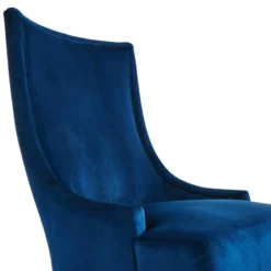 Providence Cassia Velvet Accent Chair, Navy Blue -Hot Sale Furniture Shop providence cassia velvet accent chair navy blue 3