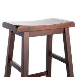 Providence Dark Oak Saddle Backless Barstool, 29" -Hot Sale Furniture Shop providence dark oak saddle backless barstool 29 2