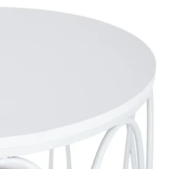 Providence Glam Oval White Drum Table, Large 5 Providence Glam Oval White Drum Table, Large -Hot Sale Furniture Shop providence glam oval white drum table large 2