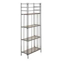 Providence Metal Baker Rack With Folding Wood-Top Shelves, 63" 8 Providence Metal Baker Rack With Folding Wood-Top Shelves, 63" -Hot Sale Furniture Shop providence metal baker rack with folding wood top shelves 63 2