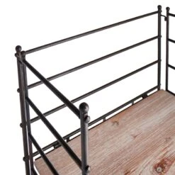 Providence Metal Baker Rack With Folding Wood-Top Shelves, 63" 9 Providence Metal Baker Rack With Folding Wood-Top Shelves, 63" -Hot Sale Furniture Shop providence metal baker rack with folding wood top shelves 63 3