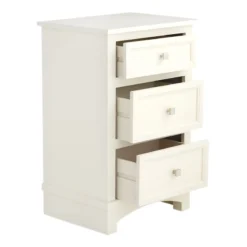 Providence Rachel White 3-Drawer Wood Cabinet 11 Providence Rachel White 3-Drawer Wood Cabinet -Hot Sale Furniture Shop providence rachel white 3 drawer wood cabinet 5