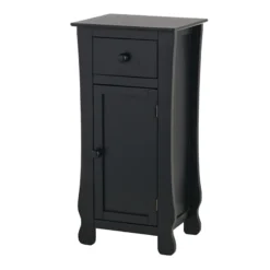 Providence Theodore Black 1-Drawer Cabinet End Table, 29" -Hot Sale Furniture Shop providence theodore black 1 drawer cabinet end table 29 2