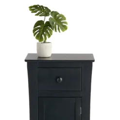 Providence Theodore Black 1-Drawer Cabinet End Table, 29" -Hot Sale Furniture Shop providence theodore black 1 drawer cabinet end table 29 3