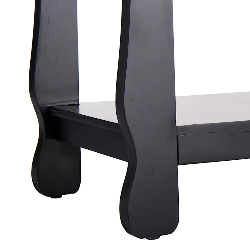 Providence Theodore Black 3-Tier Thick Leg Bookshelf, 29" 4 Providence Theodore Black 3-Tier Thick Leg Bookshelf, 29" - Image 4