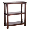 Providence Theodore Brown 3-Tier Thick Leg Bookshelf, 29"