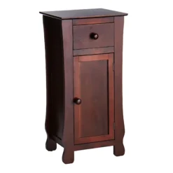 Providence Theodore Dark Brown 1-Drawer Cabinet End Table, 29"