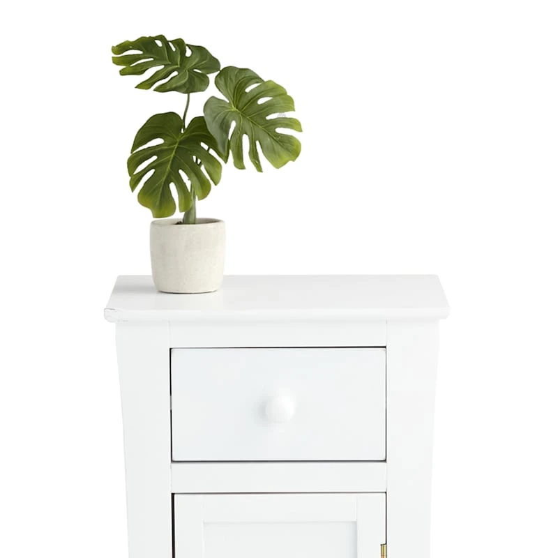 Providence Theodore White 1-Drawer Cabinet End Table, 29" 4 Providence Theodore White 1-Drawer Cabinet End Table, 29" - Image 4