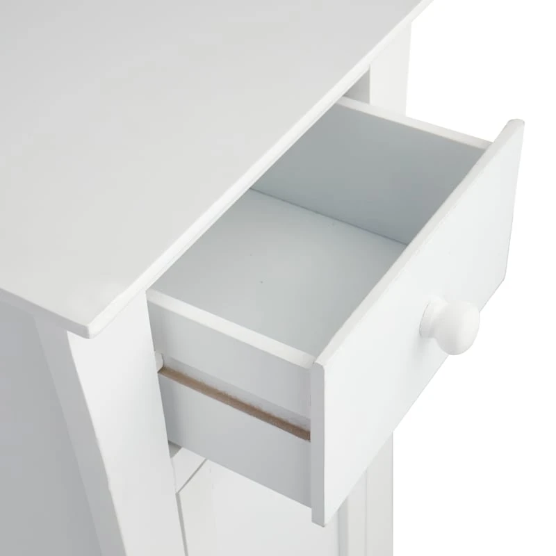 Providence Theodore White 1-Drawer Cabinet End Table, 29" 6 Providence Theodore White 1-Drawer Cabinet End Table, 29" - Image 6