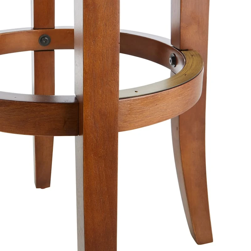Providence Victoria Backless Barstool, Walnut 3 Providence Victoria Backless Barstool, Walnut - Image 3