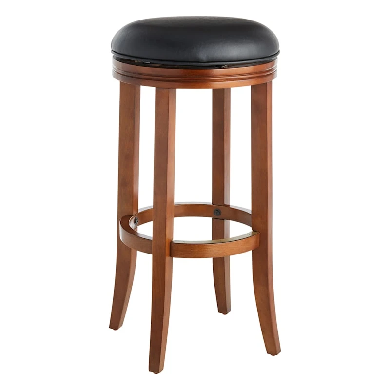 Providence Victoria Backless Barstool, Walnut 1 Providence Victoria Backless Barstool, Walnut