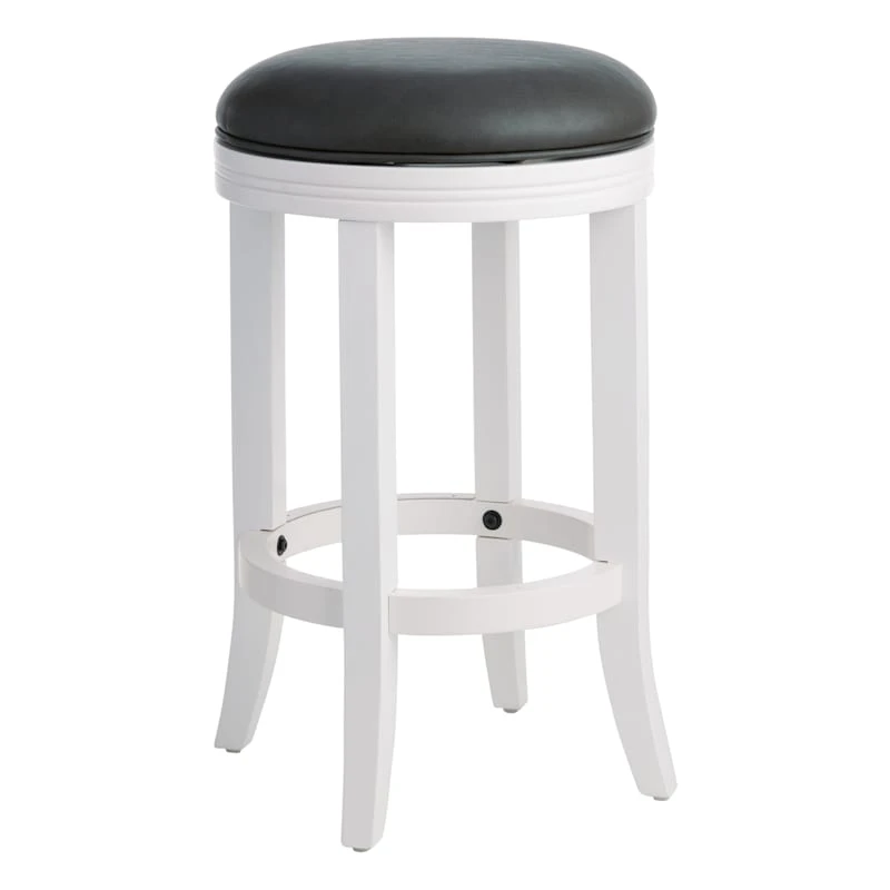 Providence Victoria Backless Counter Stool, White 2 Providence Victoria Backless Counter Stool, White - Image 2