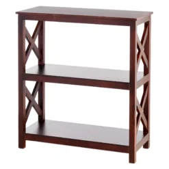 Providence Xavier 3-Tier Brown Bookshelf, 29" 8 Providence Xavier 3-Tier Brown Bookshelf, 29" -Hot Sale Furniture Shop providence xavier 3 tier brown bookshelf 29 2