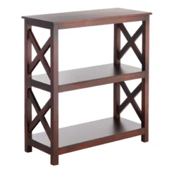 Providence Xavier 3-Tier Brown Bookshelf, 29"