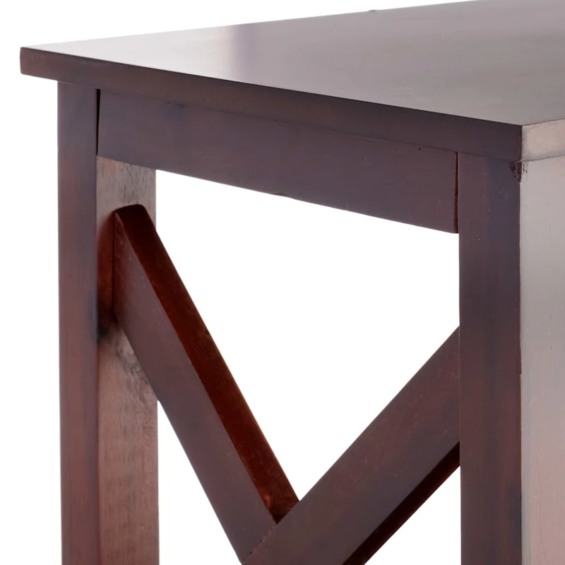 Providence Xavier 3-Tier Brown Bookshelf, 29" 4 Providence Xavier 3-Tier Brown Bookshelf, 29" - Image 4