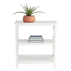 Providence Xavier White 3-Tier Bookshelf, 29" 11 Providence Xavier White 3-Tier Bookshelf, 29" -Hot Sale Furniture Shop providence xavier white 3 tier bookshelf 29 5