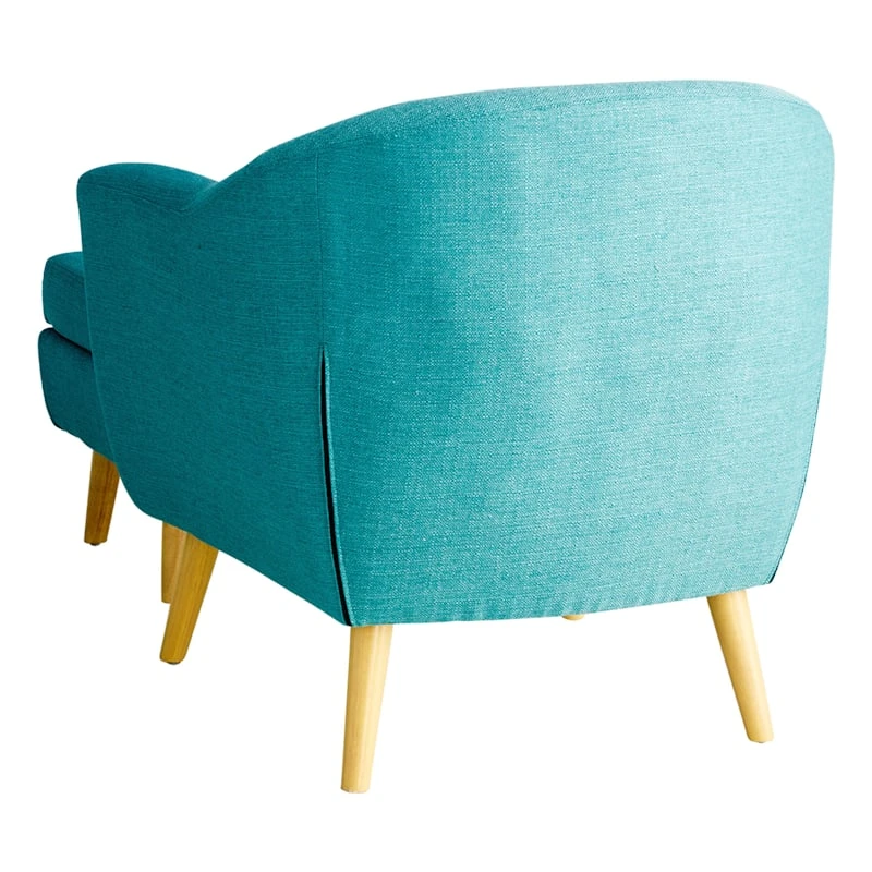 Rockwell Accent Chair & Ottoman Set, Teal 2 Rockwell Accent Chair & Ottoman Set, Teal - Image 2
