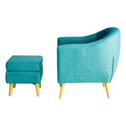 Rockwell Accent Chair & Ottoman Set, Teal 9 Rockwell Accent Chair & Ottoman Set, Teal -Hot Sale Furniture Shop rockwell accent chair ottoman set teal 2