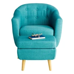 Rockwell Accent Chair & Ottoman Set, Teal 10 Rockwell Accent Chair & Ottoman Set, Teal -Hot Sale Furniture Shop rockwell accent chair ottoman set teal 3