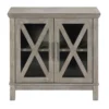 Rowan 2-Drawer Grey Cabinet
