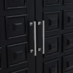 Sadie 2-Drawer Geometric Cabinet, Black 12 Sadie 2-Drawer Geometric Cabinet, Black -Hot Sale Furniture Shop sadie 2 drawer geometric cabinet black 4