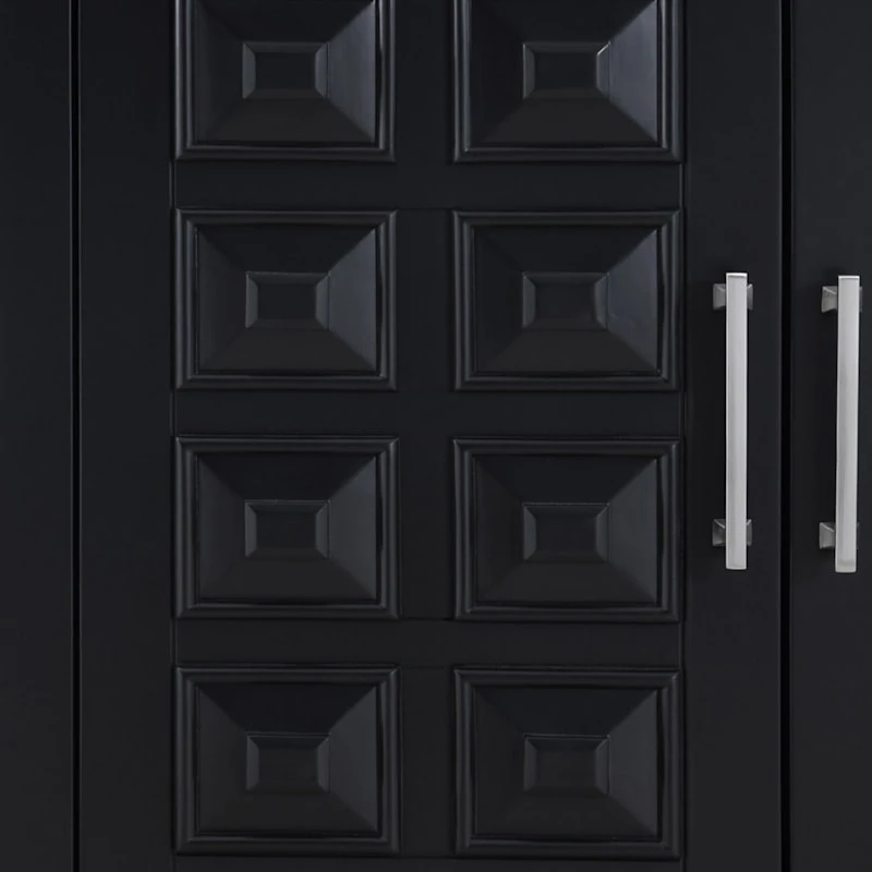 Sadie 2-Drawer Geometric Cabinet, Black 7 Sadie 2-Drawer Geometric Cabinet, Black - Image 7