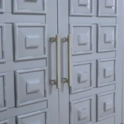 Sadie 2-Drawer Geometric Cabinet, Grey -Hot Sale Furniture Shop sadie 2 drawer geometric cabinet grey 5