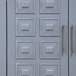 Sadie 2-Drawer Geometric Cabinet, Grey -Hot Sale Furniture Shop sadie 2 drawer geometric cabinet grey 6