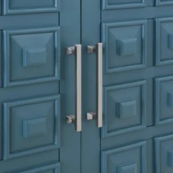 Sadie 2-Drawer Geometric Cabinet, Turquoise 11 Sadie 2-Drawer Geometric Cabinet, Turquoise -Hot Sale Furniture Shop sadie 2 drawer geometric cabinet turquoise 4