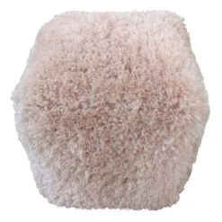 Sammy Shag Pouf, Pink