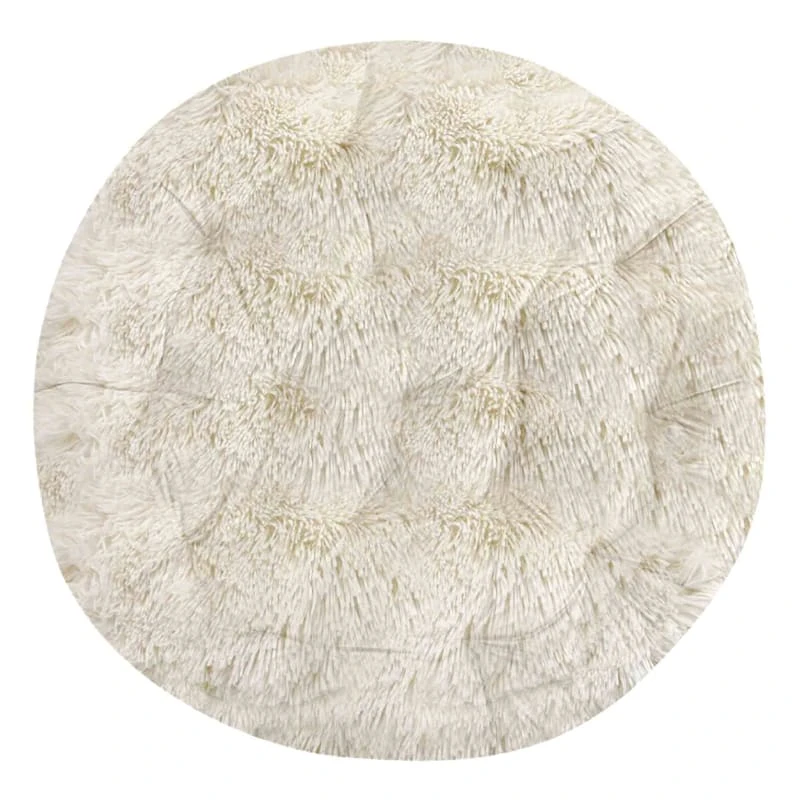 Shag Papasan Cushion, Blue 1 Shag Papasan Cushion, Blue