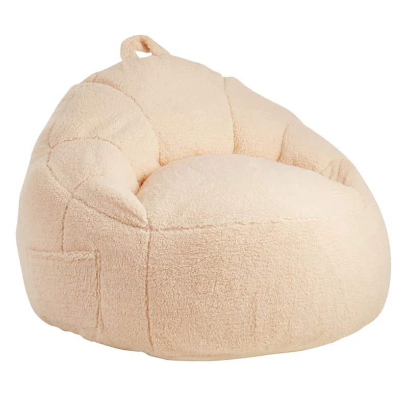 Sherpa Laid Back Lounger, Cream 1 Sherpa Laid Back Lounger, Cream