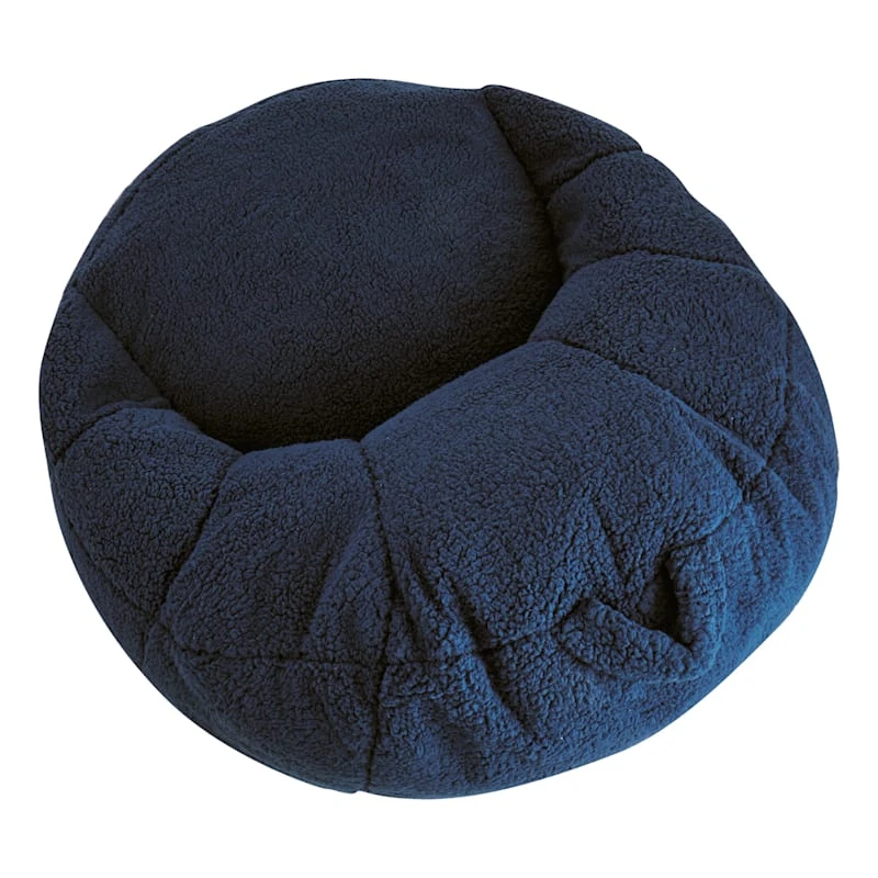 Sherpa Laid Back Lounger, Navy Blue 2 Sherpa Laid Back Lounger, Navy Blue - Image 2