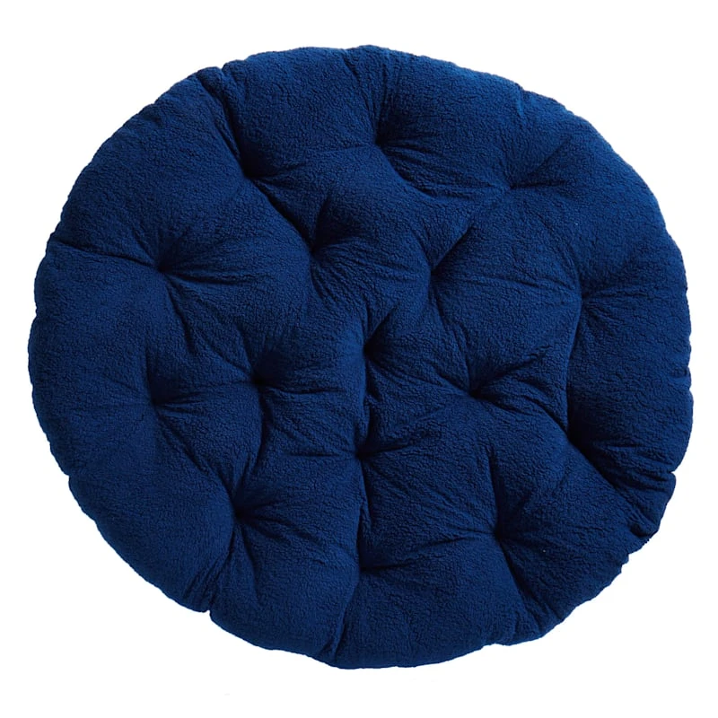 Sherpa Papasan, Navy Blue 1 Sherpa Papasan, Navy Blue