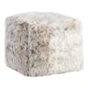 Snow Leopard Pouf