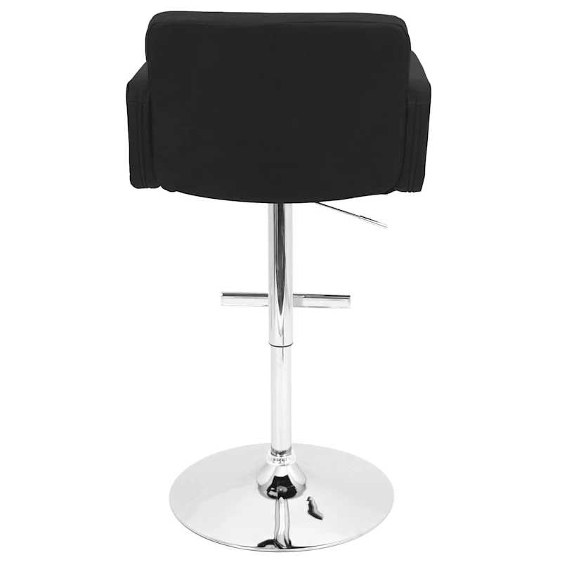 Stout Black Faux Leather Adjustable Barstool 6 Stout Black Faux Leather Adjustable Barstool - Image 6
