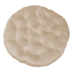 Suede Papasan Cushion, Tan