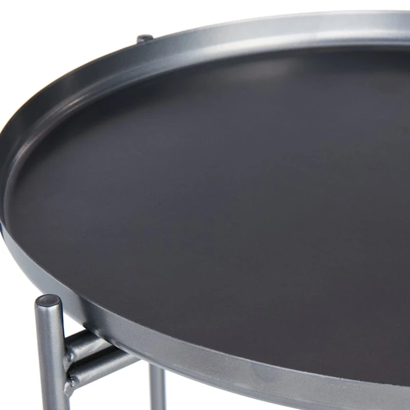 Tate Tray Side Table, Silver 4 Tate Tray Side Table, Silver - Image 4