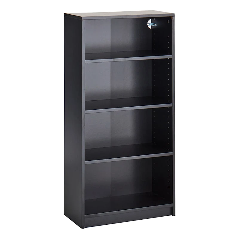 Theo Black Wooden Bookshelf 1 Theo Black Wooden Bookshelf