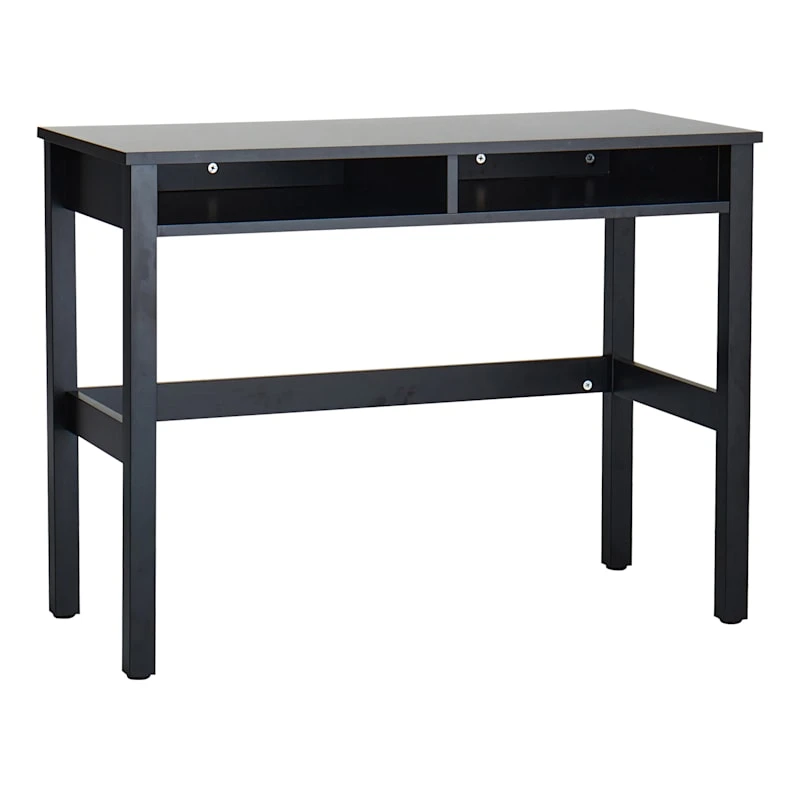 Theo Black Wooden Desk 1 Theo Black Wooden Desk