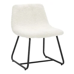 Tiny Dreamers Drake Kids Chair, White Sherpa