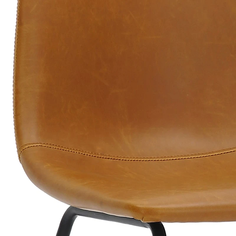 Tiny Dreamers Drake Kids Faux Leather Chair, Cognac 6 Tiny Dreamers Drake Kids Faux Leather Chair, Cognac - Image 6