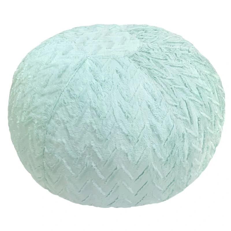 Tiny Dreamers Kids Chevron Plush Bean Bag, Aqua 1 Tiny Dreamers Kids Chevron Plush Bean Bag, Aqua