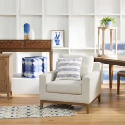 Ty Pennington Knox Upholstered Wooden Accent Chair -Hot Sale Furniture Shop ty pennington knox upholstered wooden accent chair 4