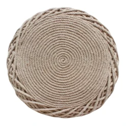 Ty Pennington Reid Twisted Ottoman, Wool Brown -Hot Sale Furniture Shop ty pennington reid twisted ottoman wool brown 2