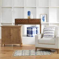 Ty Pennington Shyloh Shibori Print Pouf, Blue -Hot Sale Furniture Shop ty pennington shyloh shibori print pouf blue 3