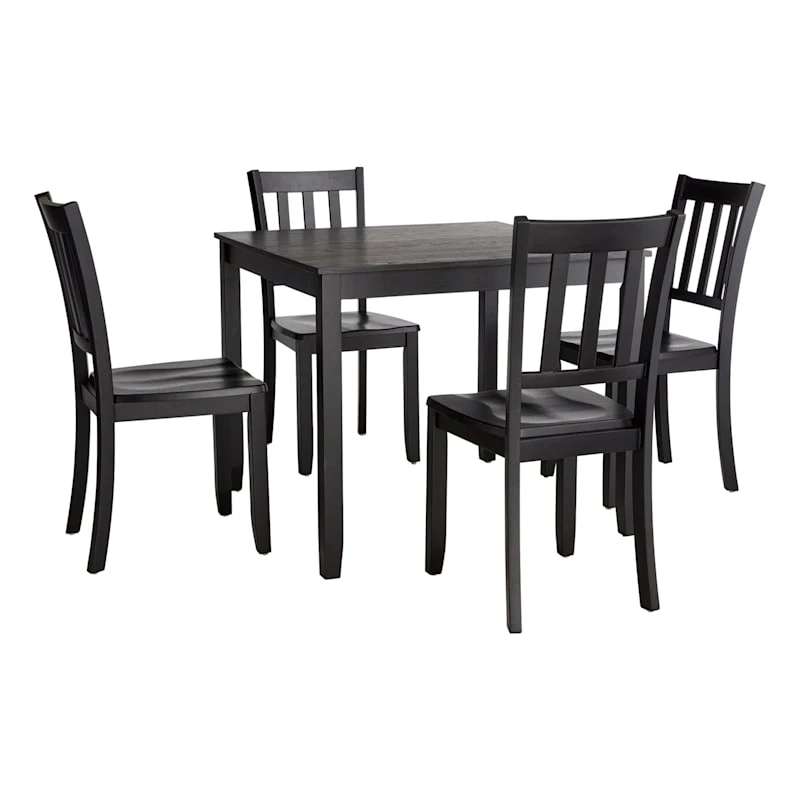 Uptown 5-Piece Dining Set, Black 1 Uptown 5-Piece Dining Set, Black